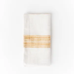 Aden Napkins, Natural / Gold - set of 4