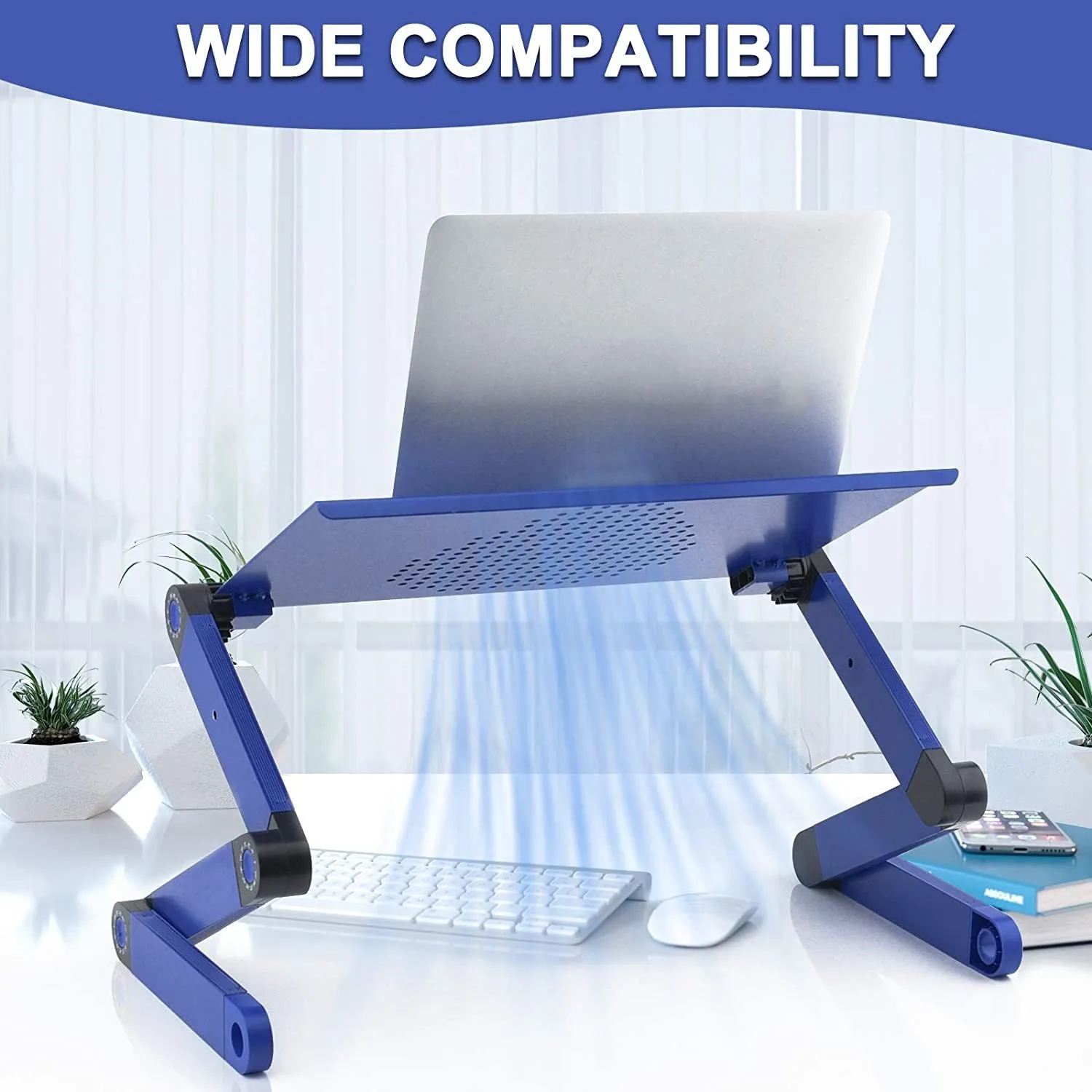 Adjustable Standing Lap Desk with Mouse Pad