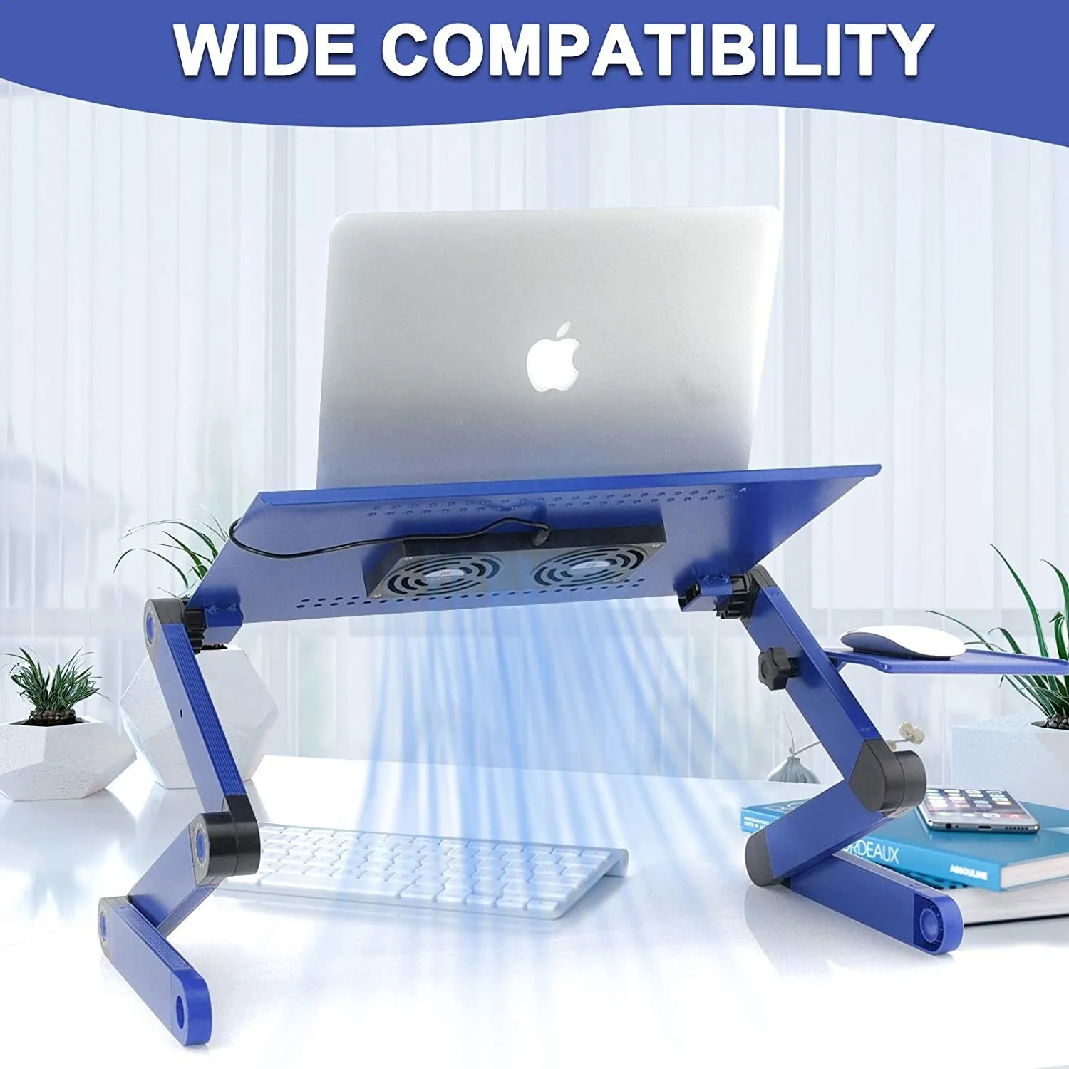 Adjustable Standing Lap Desk with Mouse Pad