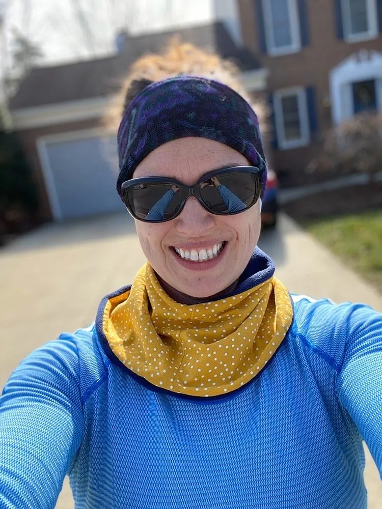 Adult Handmade Neck Warmer Rainbow Retro