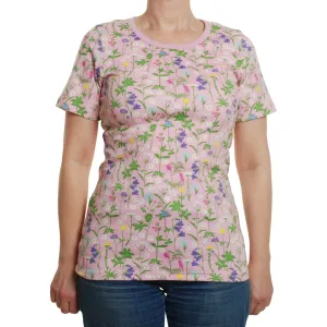 Adult's Wildflowers - Pink Short Sleeve Shirt