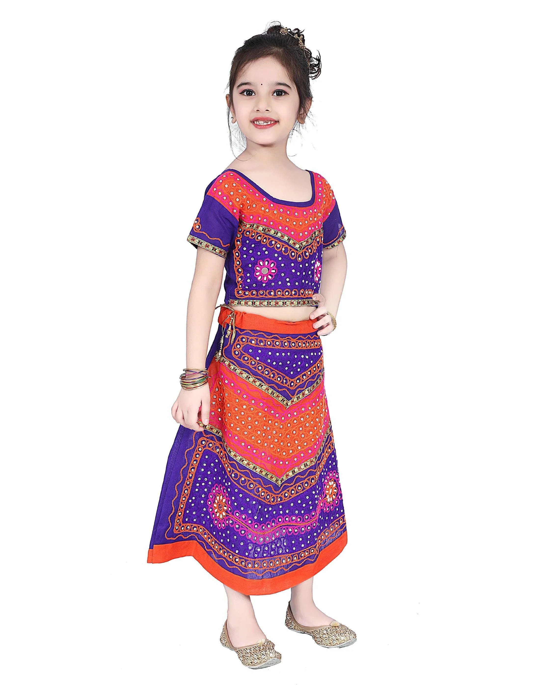 Ahhaaaa Cotton Radha Dress Lehenga Choli Chania Choli Set Baby Girls