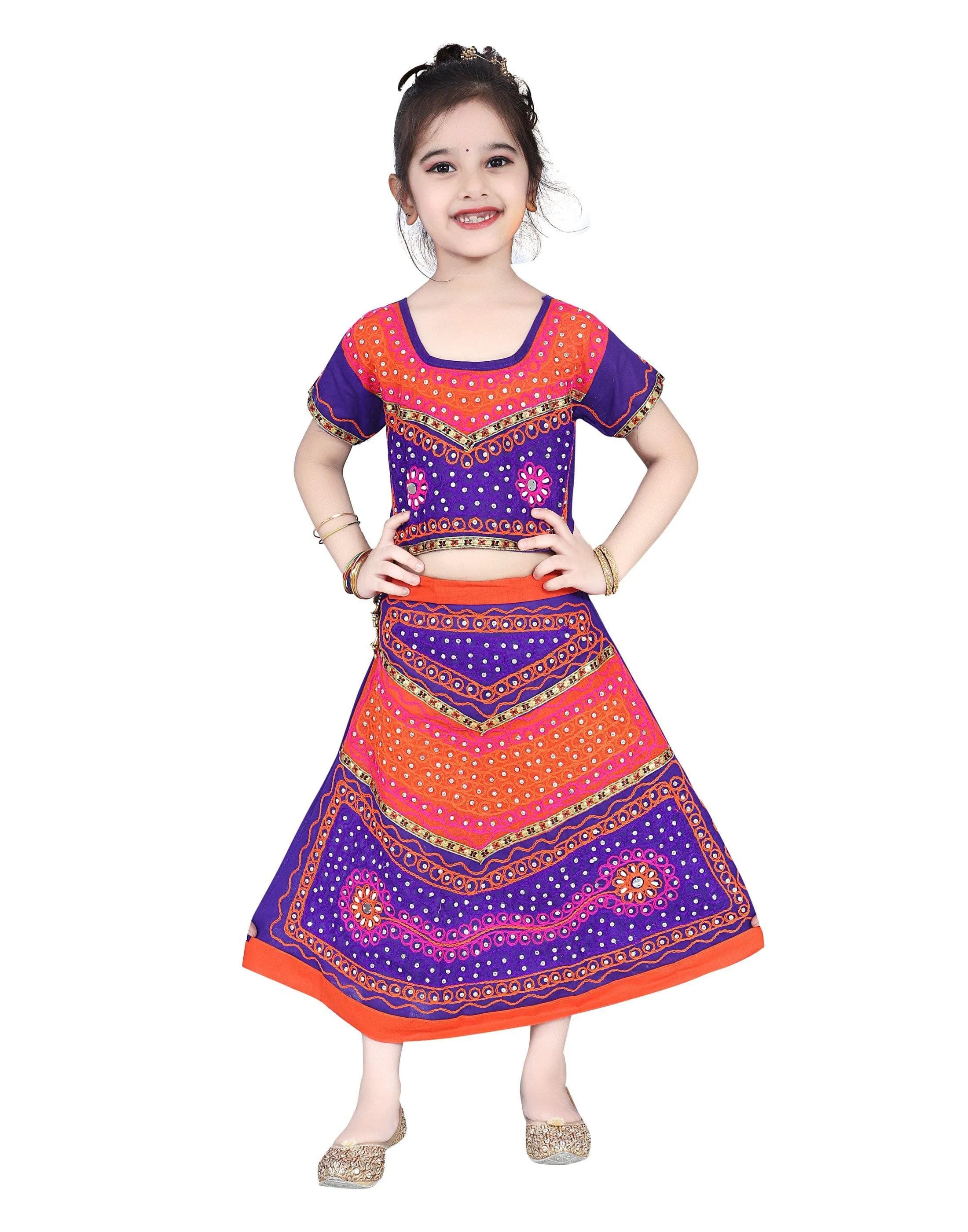 Ahhaaaa Cotton Radha Dress Lehenga Choli Chania Choli Set Baby Girls