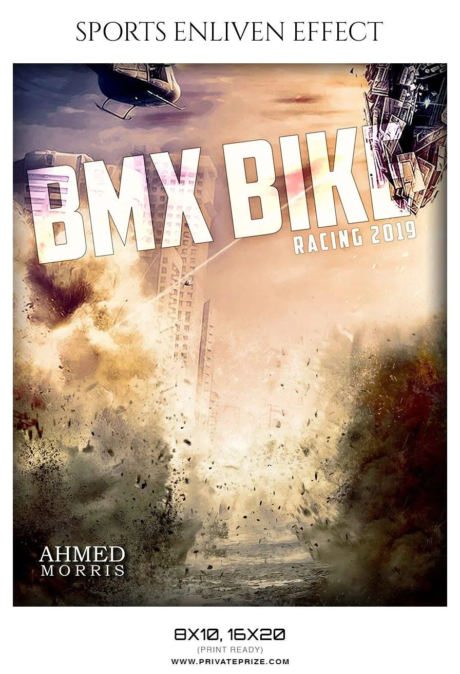 Ahmed Morris - Bmx Bike Sports Enliven Effect Photography Templates