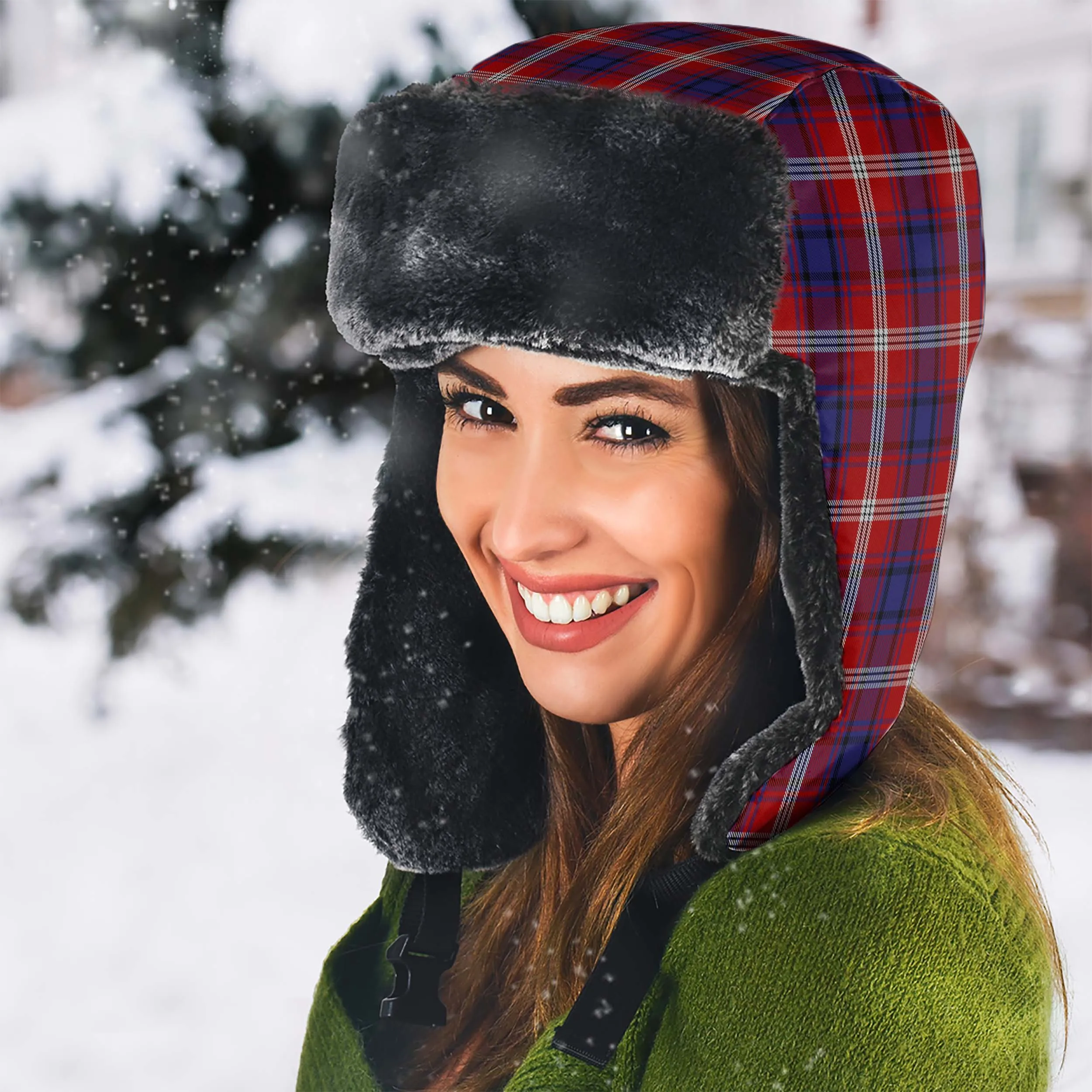 Ainslie Tartan Winter Trapper Hat