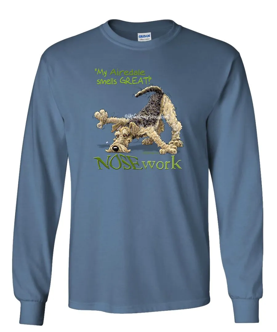 Airedale Terrier - Nosework - Long Sleeve T-Shirt