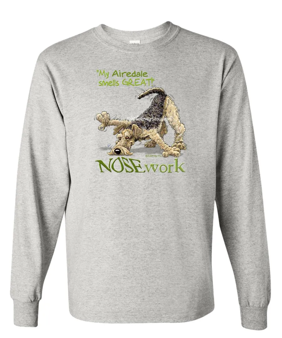 Airedale Terrier - Nosework - Long Sleeve T-Shirt