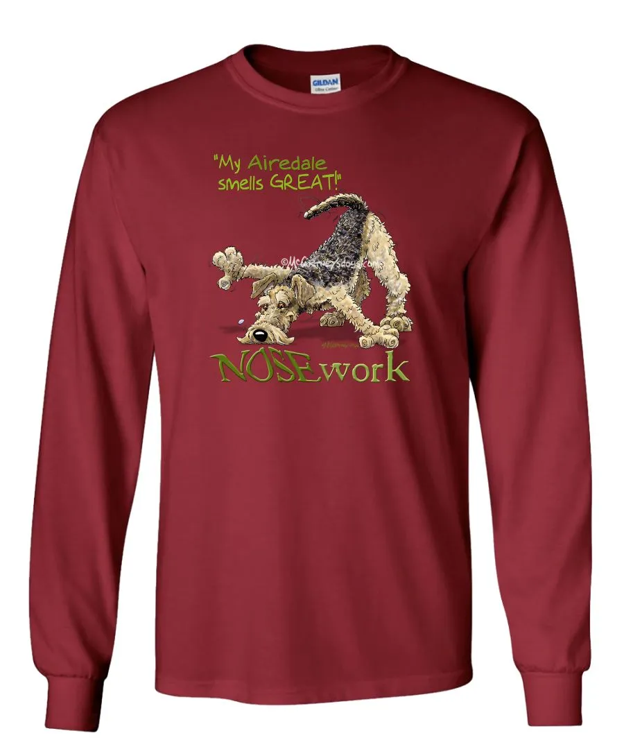 Airedale Terrier - Nosework - Long Sleeve T-Shirt