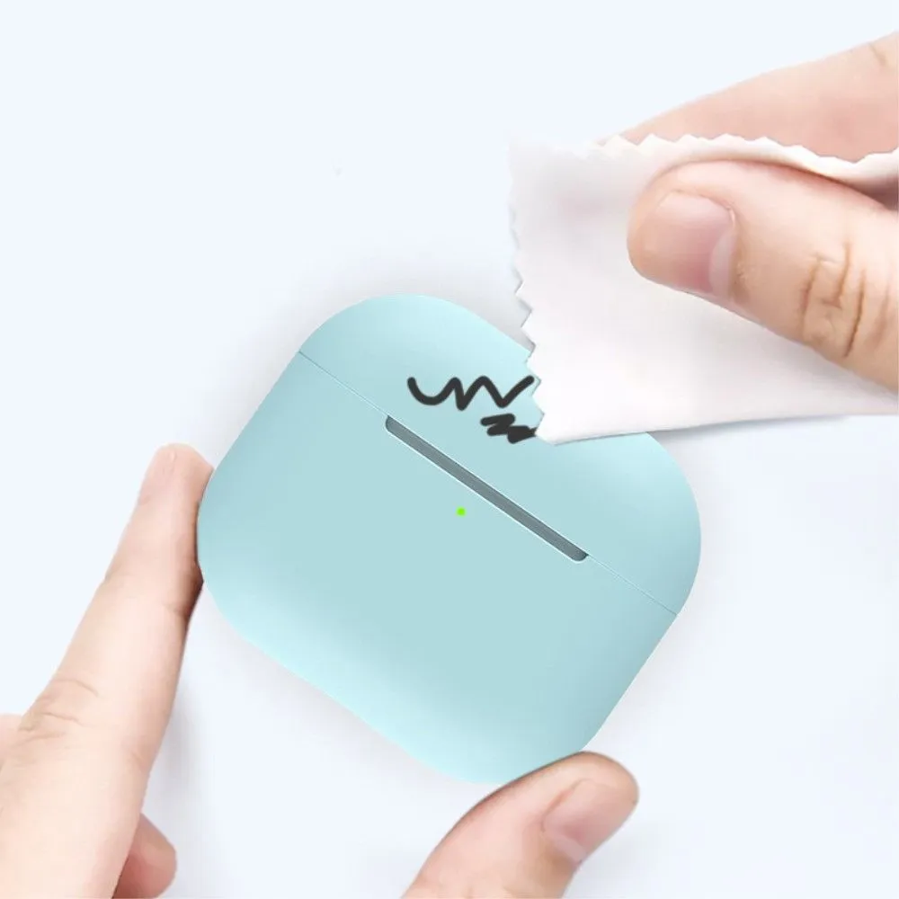 AirPods 3 silicone case with ear caps - Blue / White