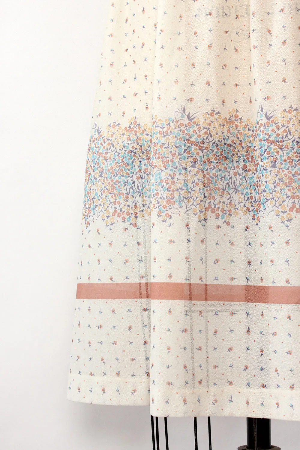 Airy Peasant Floral Skirt S-L