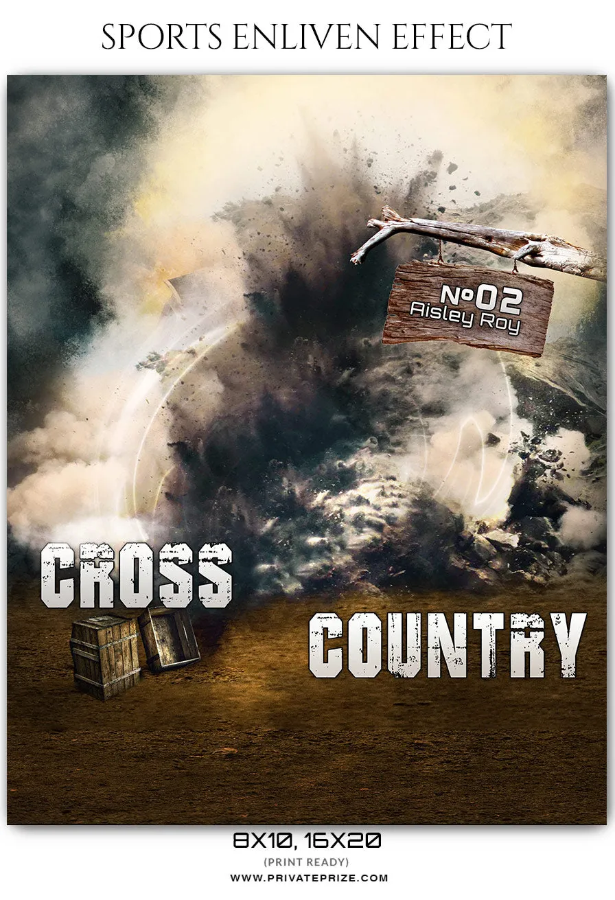 Aisley Roy Cross Country - Athletics Sports Enliven Effect Photography Template