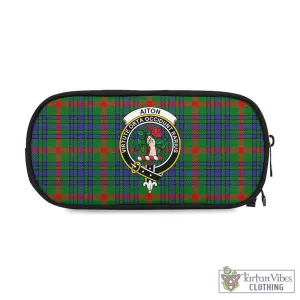 Aiton Tartan Pen and Pencil Case with Family Crest