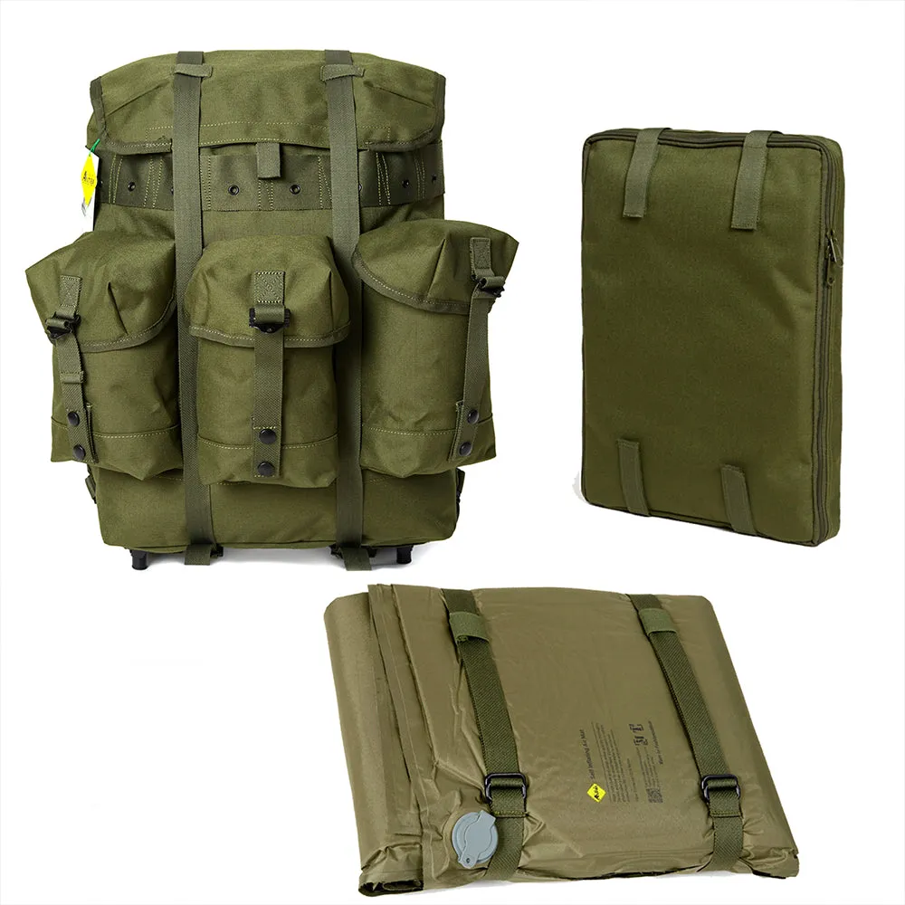 Akmax Alice Medium  Pack System with Alloy Frame and Embedded Air Self-Inflating Camp Mat