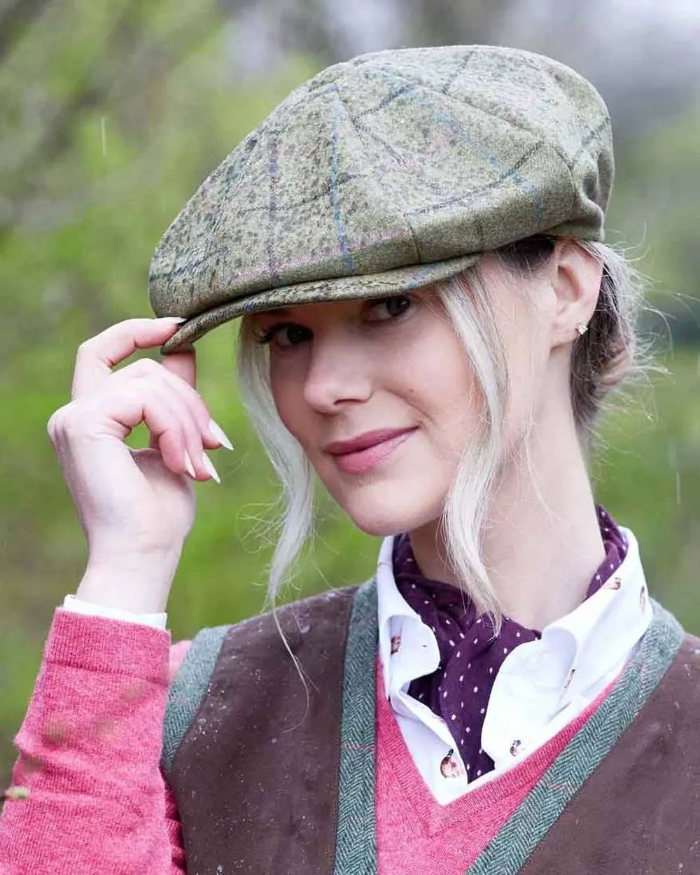 Alan Paine Ladies Combrook Tweed Cap