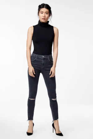 Alana High-Rise Cropped Super Skinny Ashes Jeans