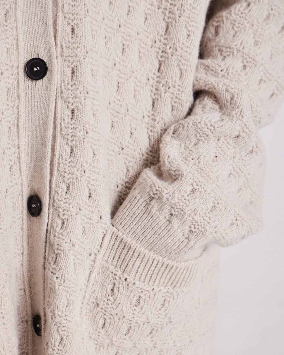 Alba Jaquard Knit Cardigan - island fossil