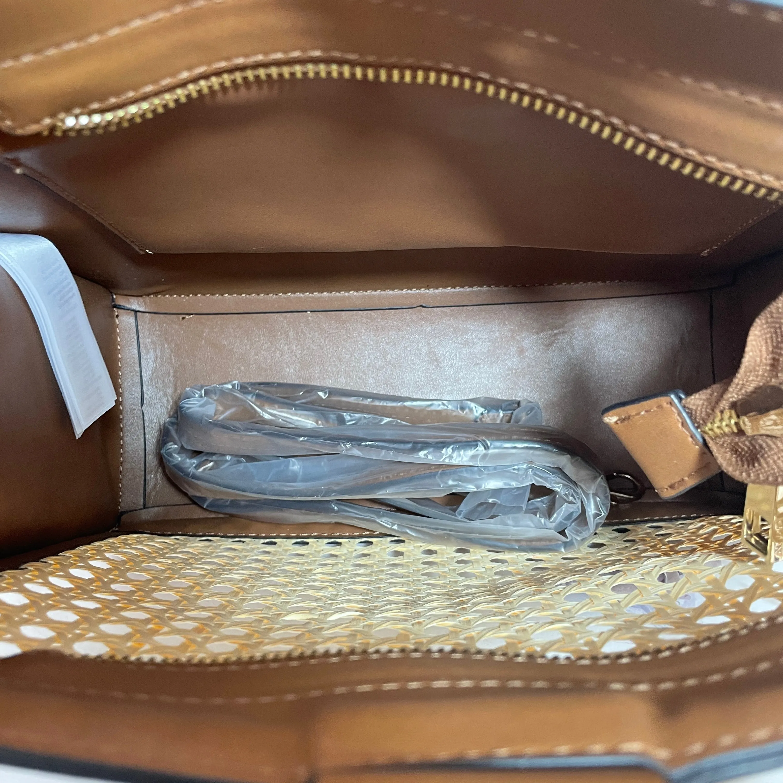 Aldo Tan 'Rattan' Convertible Tote | Gently Used |