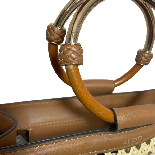 Aldo Tan 'Rattan' Convertible Tote | Gently Used |