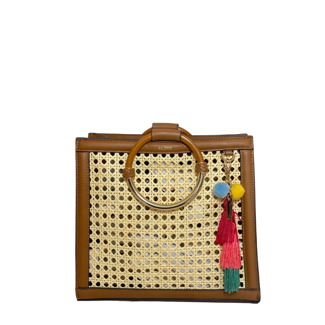 Aldo Tan 'Rattan' Convertible Tote | Gently Used |