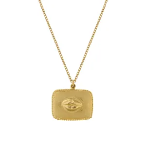 Alex Monroe Sense of Taste Lips and Strawberries Pendant Necklace