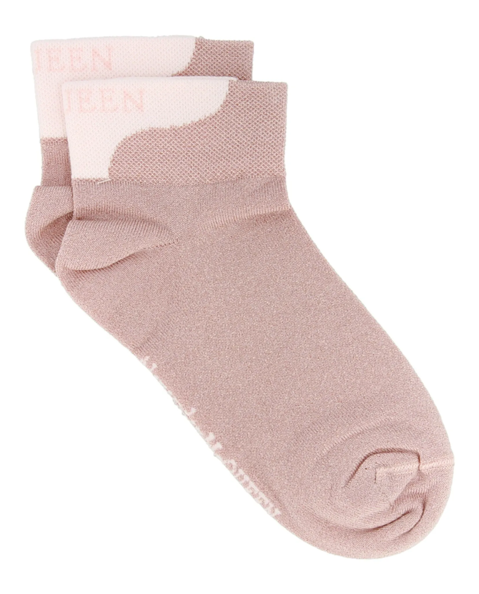 Alexander McQueen Womens Metallic Branded Crew Socks