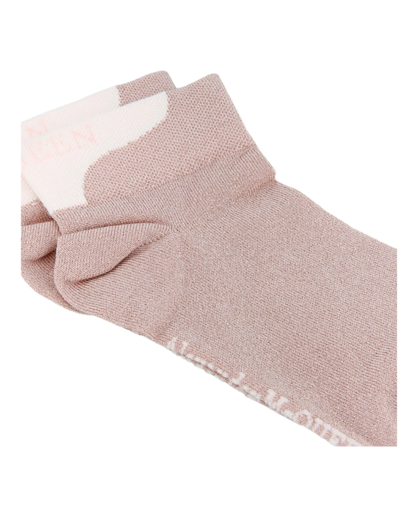 Alexander McQueen Womens Metallic Branded Crew Socks