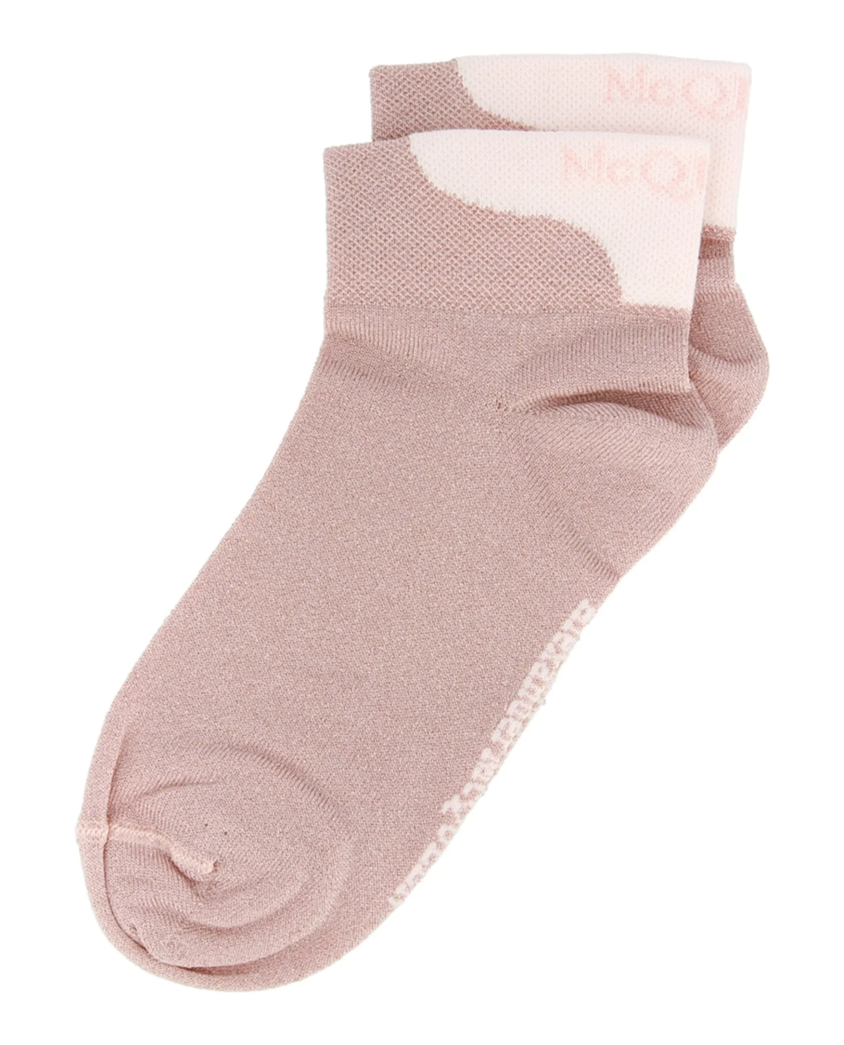 Alexander McQueen Womens Metallic Branded Crew Socks