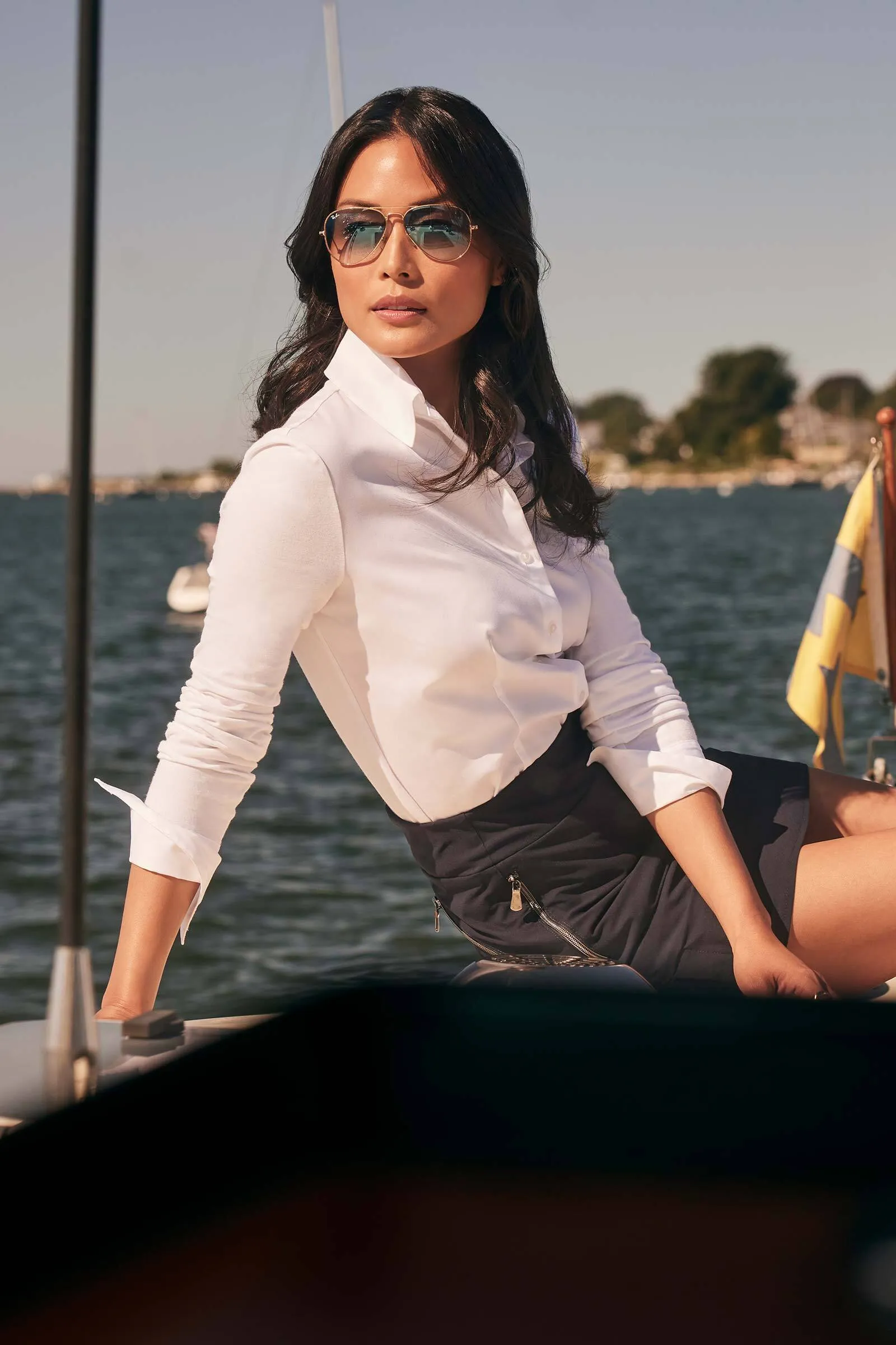 Alida Button Down Poplin Shirt