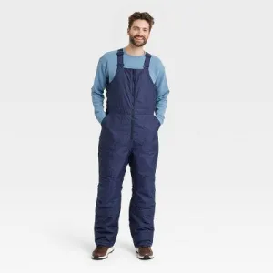 All In Motion Men's Snow Bib Fit Full Wind Water Resistant Bib Cold Weather