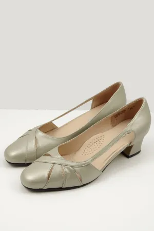 Allino Pearl Silver Heels 8C