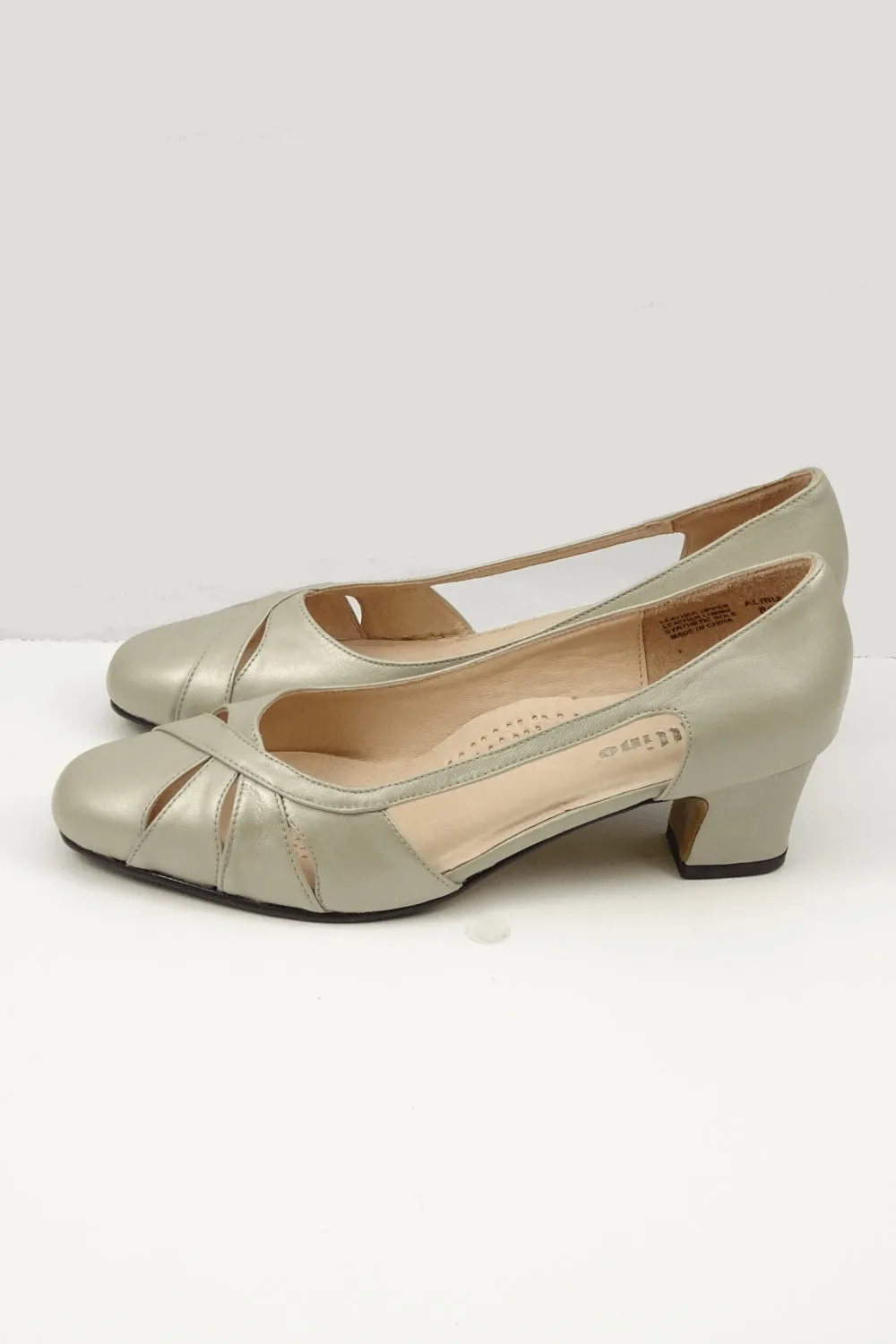 Allino Pearl Silver Heels 8C