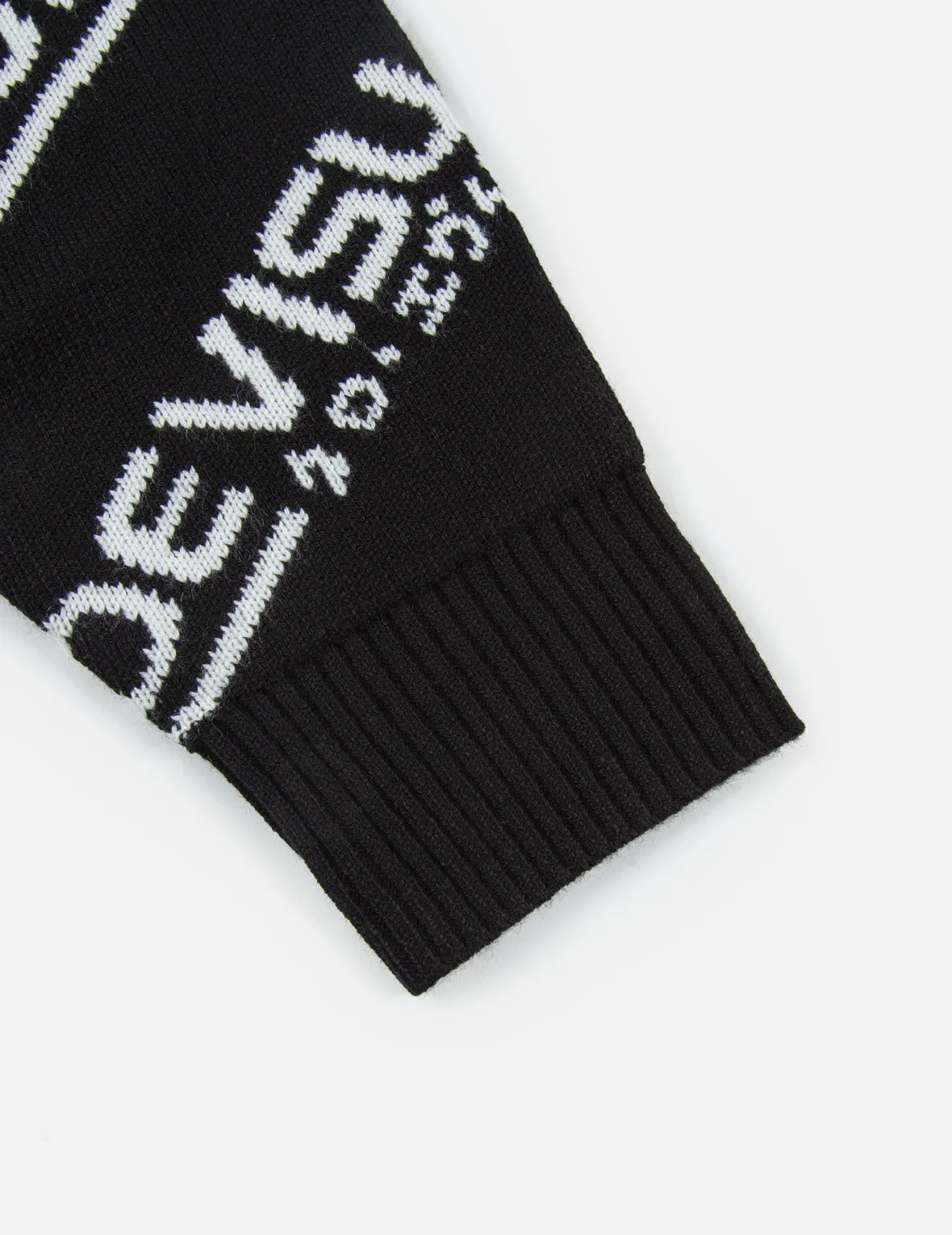 Allover Logo Intarsia Cardigan