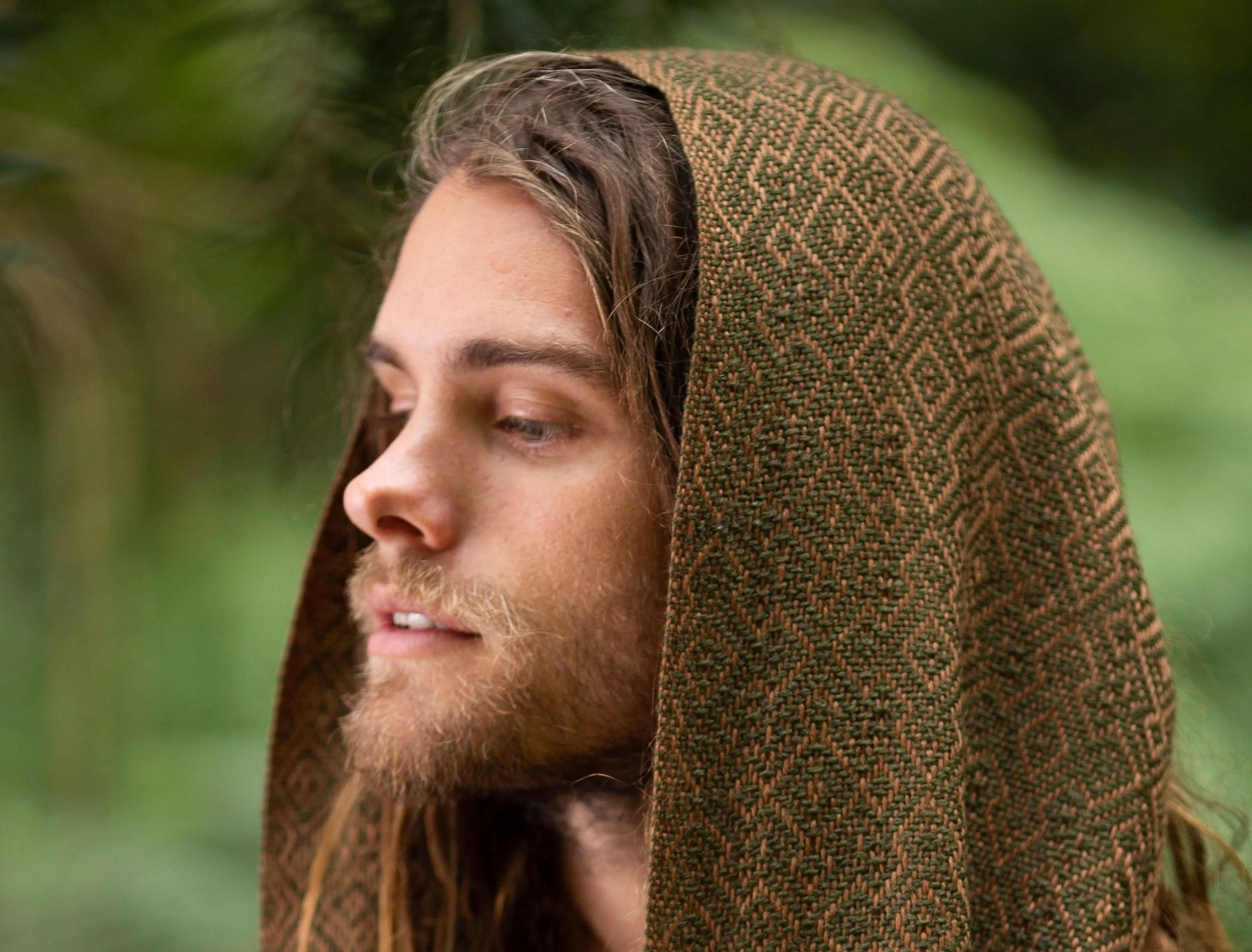 Alpaca Scarf for Men - Khaki