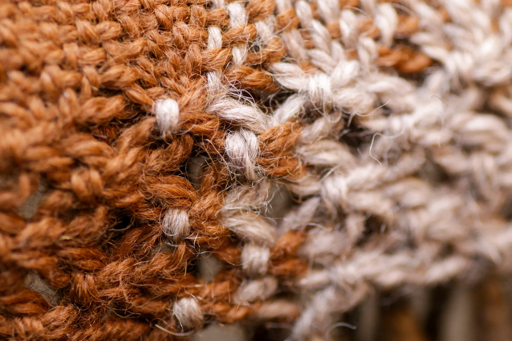 Alpaca Shawl - Natural Brown Partridge
