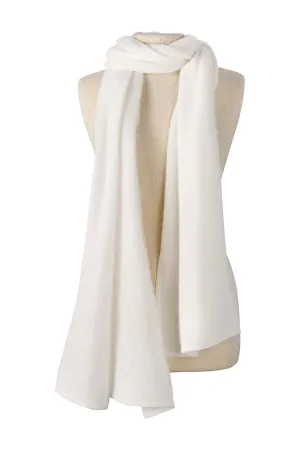 Alpine Cashmere Passport Travel Wrap | Ivory