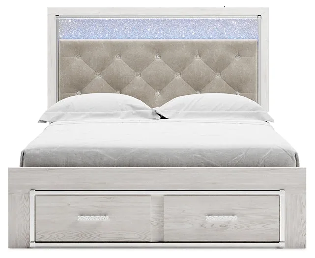 Altyra Queen Panel Storage Bed, Dresser, Mirror and Chest