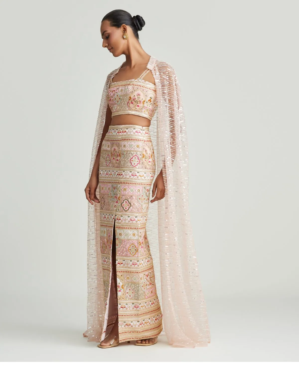 Amara Embroidered Cape