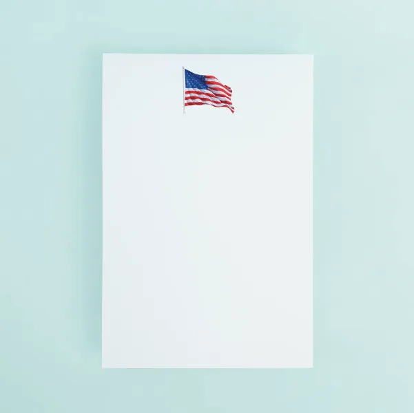 American Flag Notepad