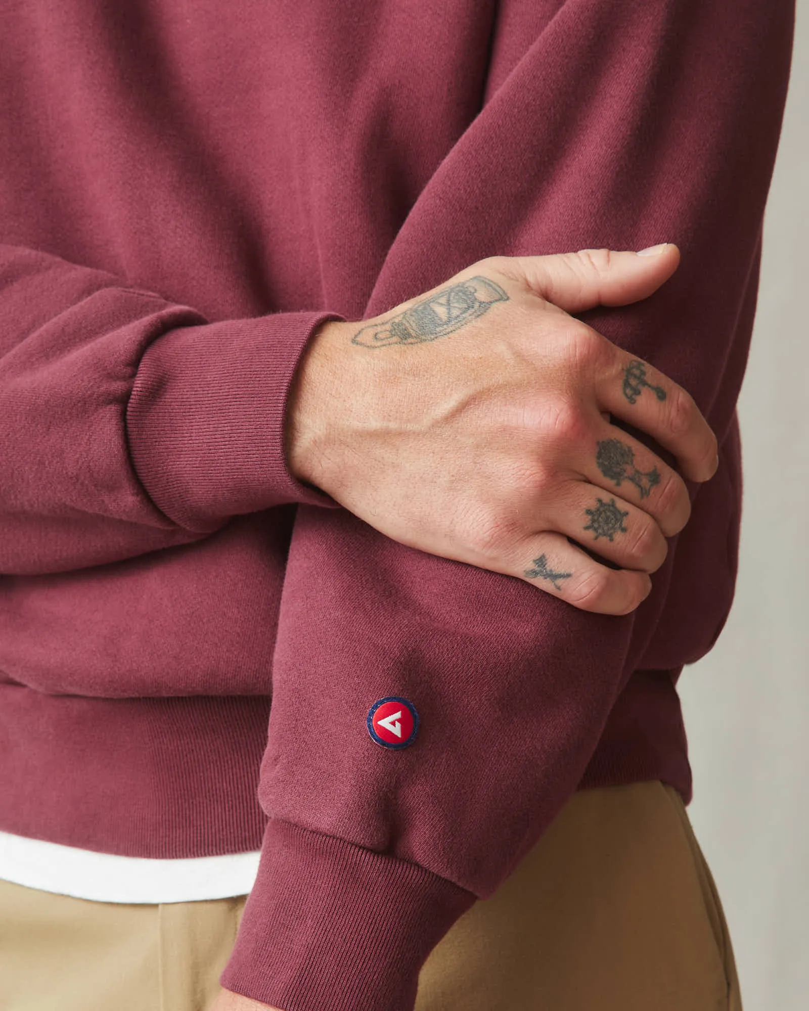 American Vintage Crew Sweatshirt - Zinfandel