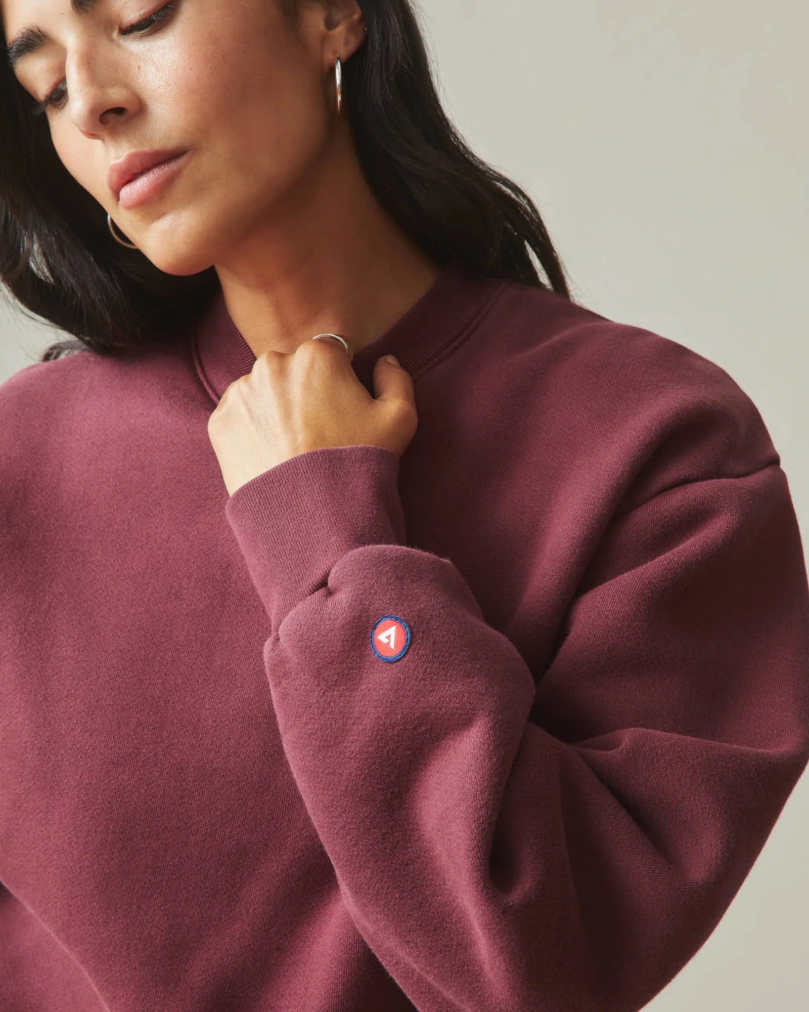 American Vintage Crew Sweatshirt - Zinfandel