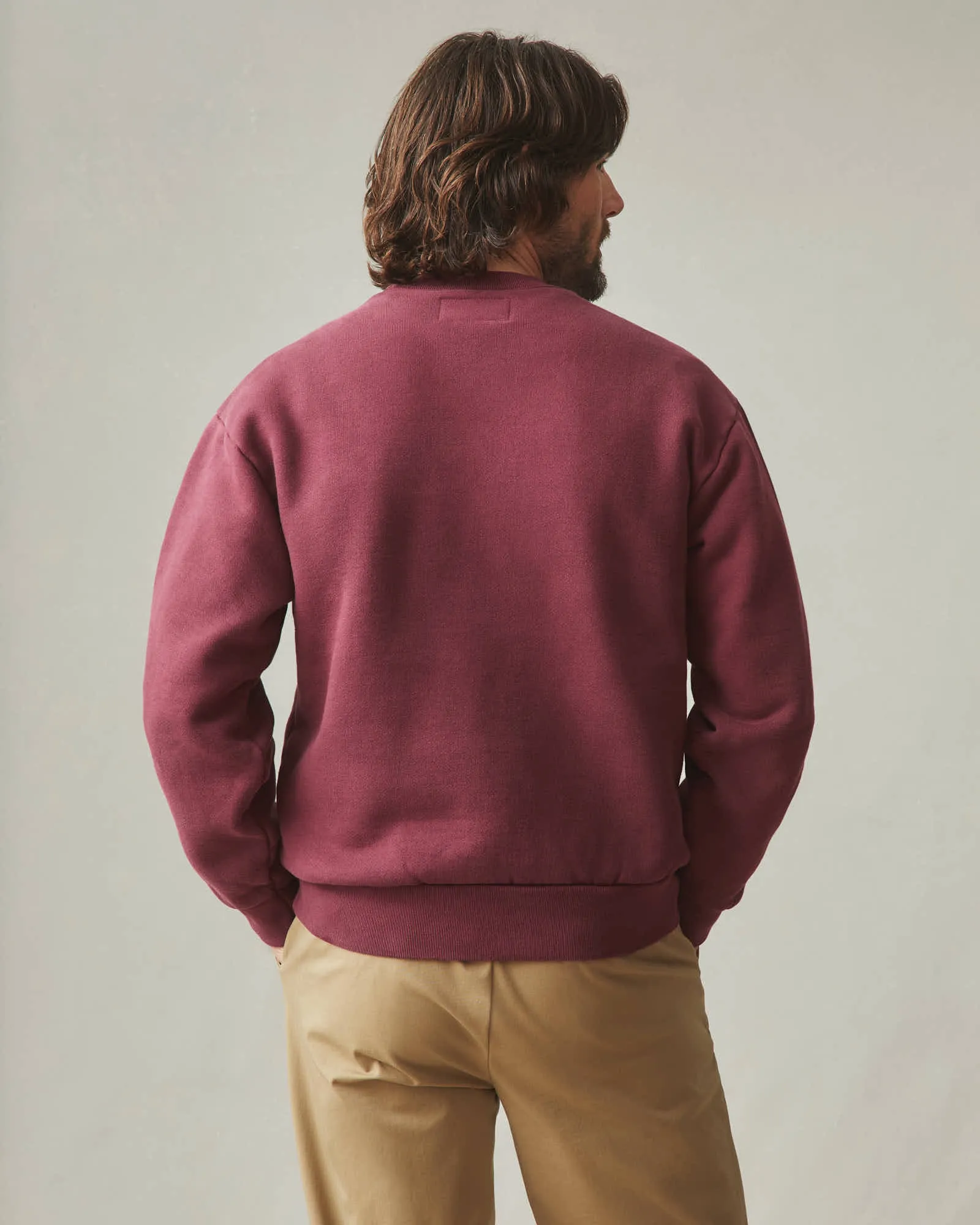 American Vintage Crew Sweatshirt - Zinfandel