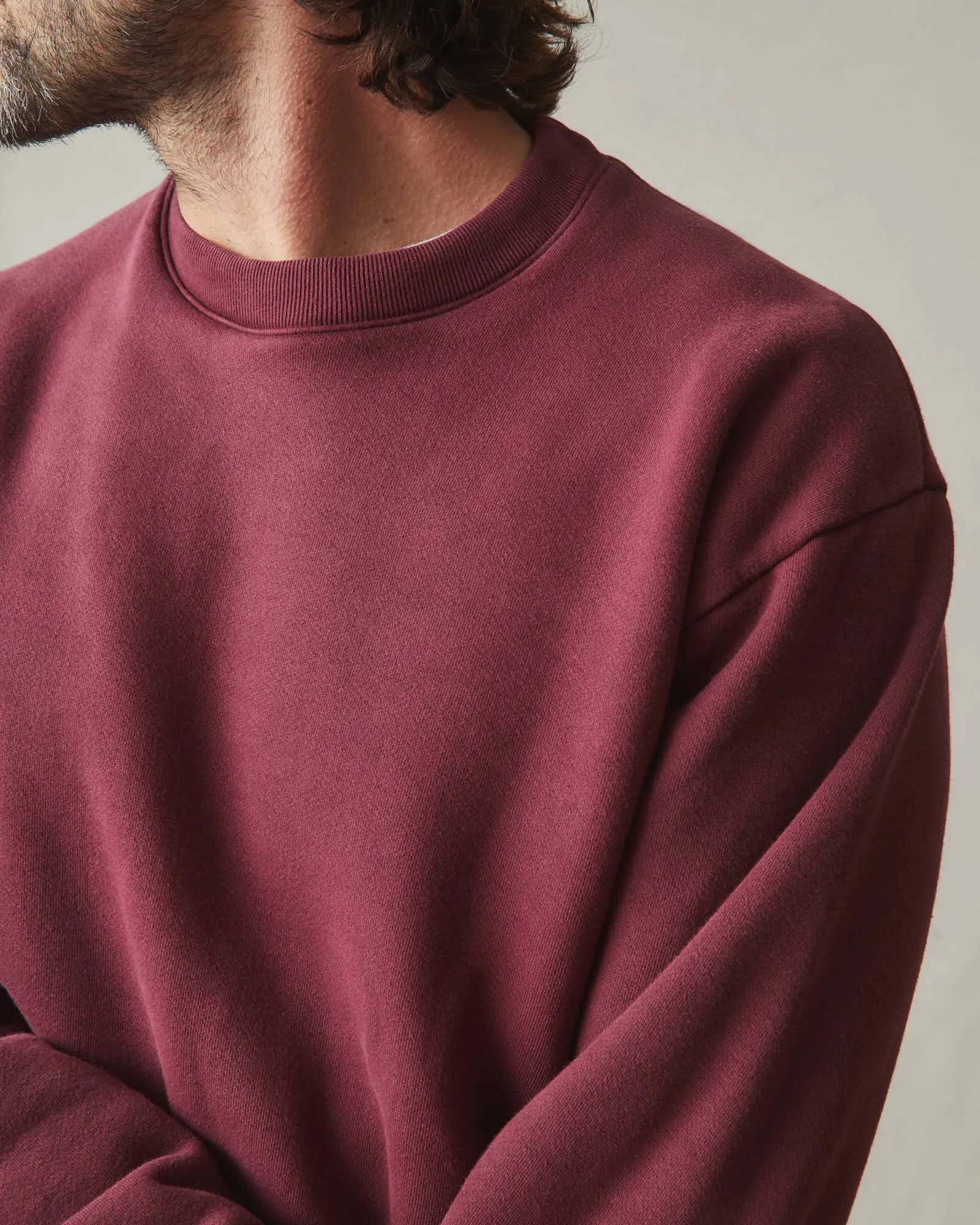 American Vintage Crew Sweatshirt - Zinfandel