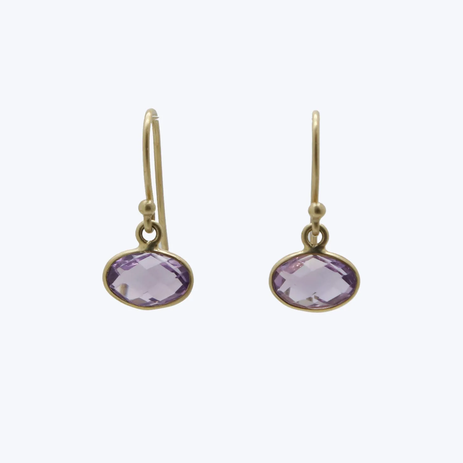 Amethyst Oval Earrings
