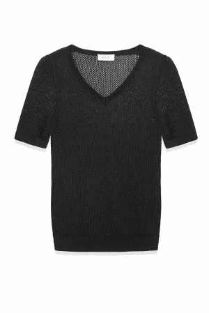 Ami Sweater: Open Mesh Weave Sweater