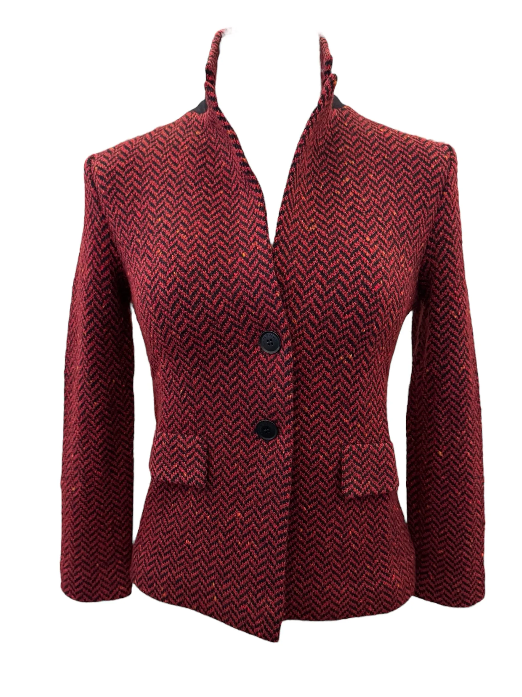 Amina Rubinacci Rosalba Sweater Jacket Wine Red