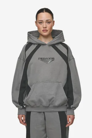 Amira Oversized Hoodie Washed Deep Grey Black