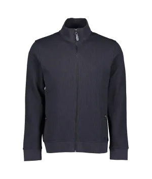 Amonwoods Waffle Zip Through Knit - Navy
