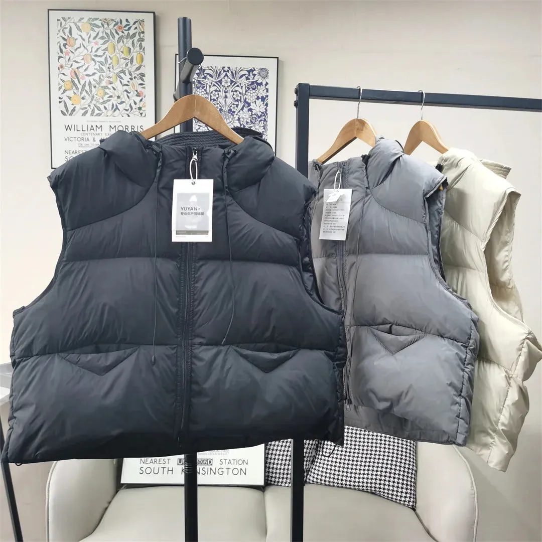 Amozae-Autumn Casual Outfits Amozae-Puff Fluffy Vest 90 Women's Light Warm Goose Down Vest