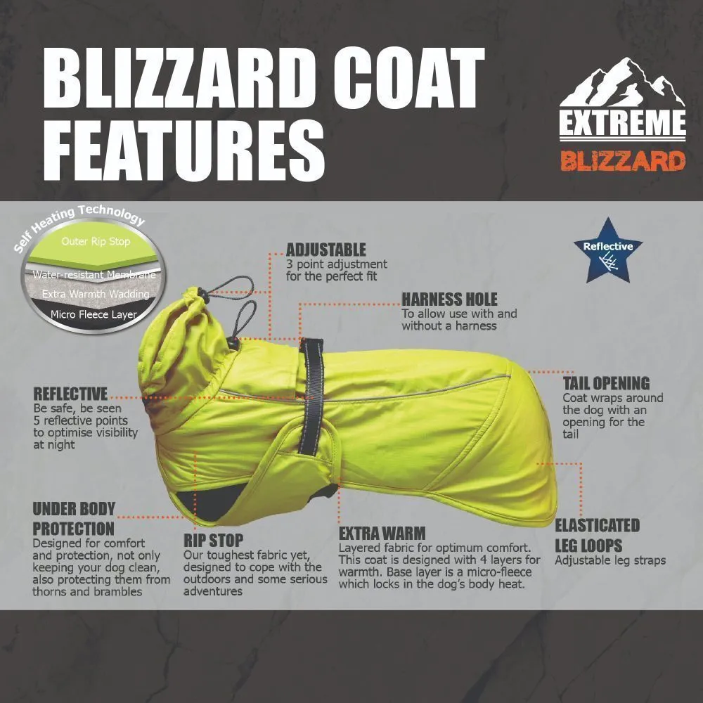 Ancol Extreme 35cm  Black Blizzard Dog Coat - Small/Medium