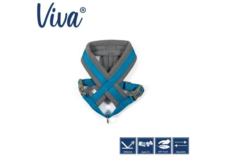 Ancol - Viva Nylon Padded Harness - Red - Medium (41-53cm)